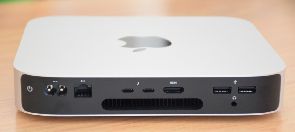 Mac mini M1 2020 背面インターフェイス